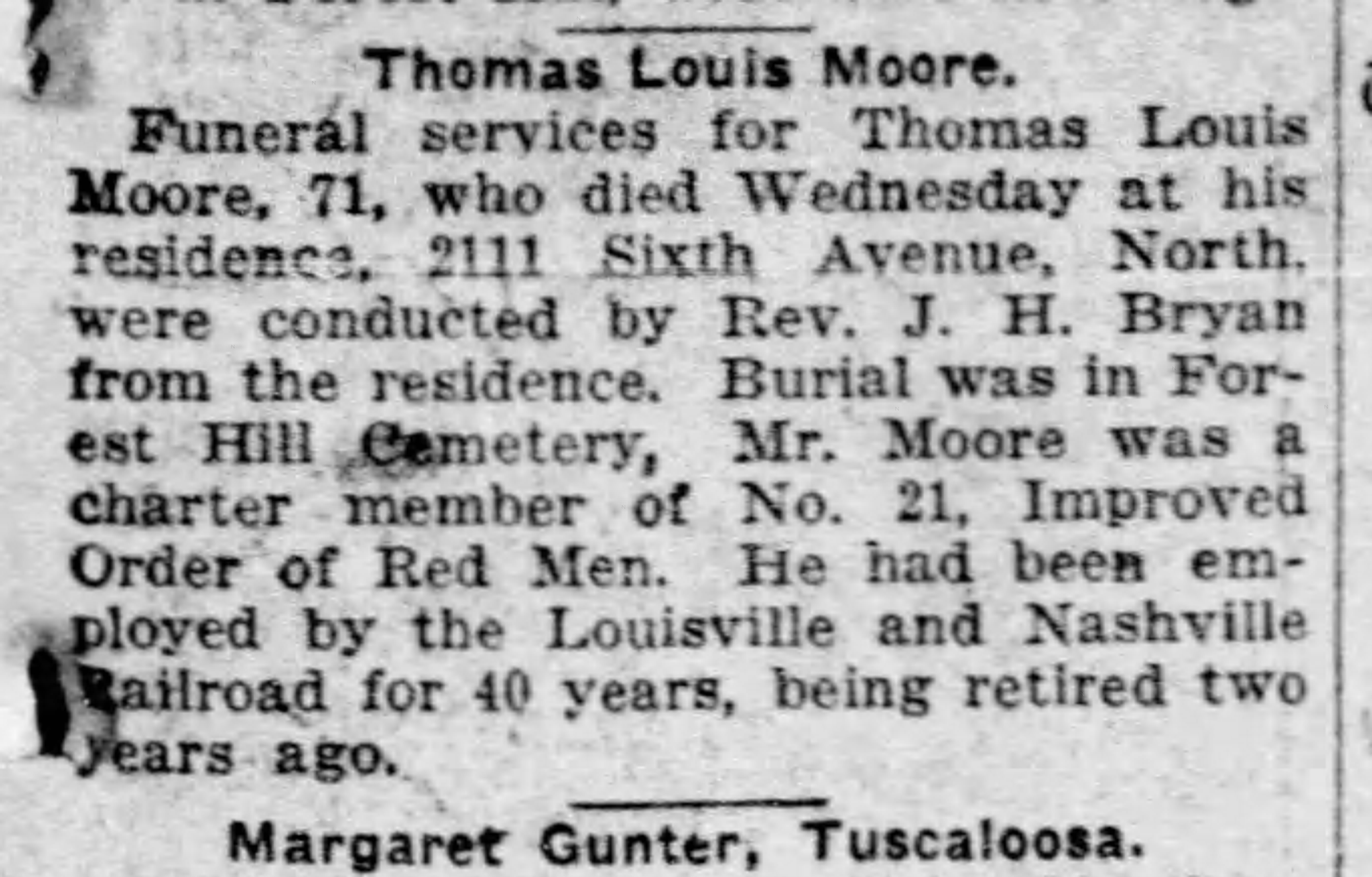 Thomas Louis Moore